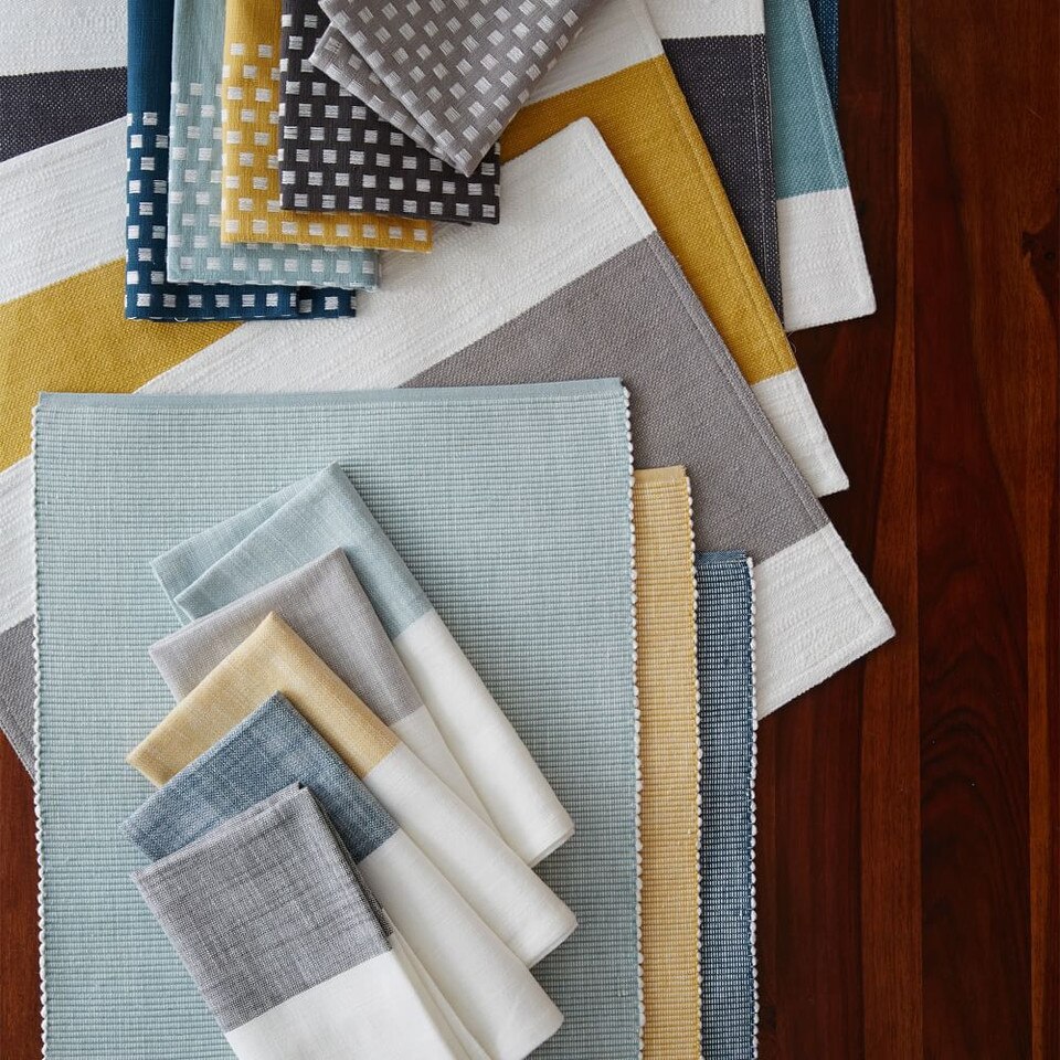 Centre Stripe Woven Placemat Set (Set of 2) west elm Australia